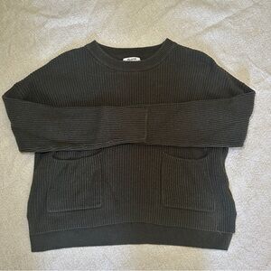Madewell Black Crew Neck Sweater